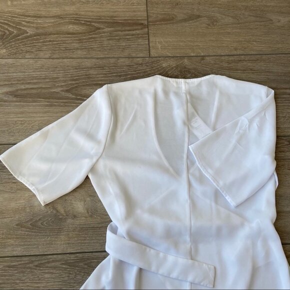 NWT  BCBGeneration Elbow Sleeve Satin Wrap Top - Picture 9 of 9